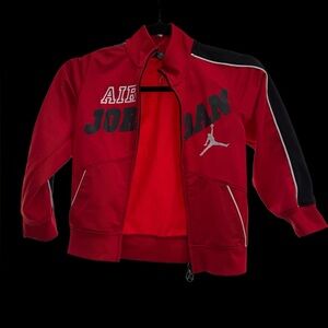 Air Jordan Youth 5–6 Red Full Zip Track Jacket Jumpman Logo